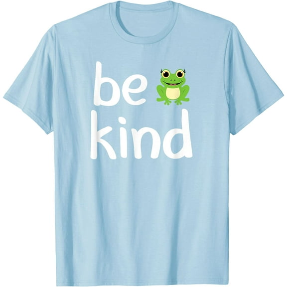 Cute Be Kind Frog Inspirational Family Unisex T-Shirt for Men Women Kids