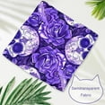 thumbnail image 4 of PhooArto Sugar Skull Purple Rose Dog Bandanas, 2 Pack Soft Washable Pet Scarf Triangle for Large Dogs Puppies and Cats, 4 of 7