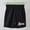 Black, variant on NAISIBABY Girls Terry Shorts, Letter Prints Elastic Waist Loose Casual Summer Comfy Shorts Black 7-8T