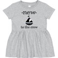 thumbnail image 3 of Inktastic New to the Crew Newborn Girls Baby Dress, 3 of 5