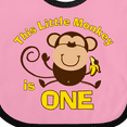 thumbnail image 4 of Inktastic Little Monkey 1st Birthday Boy Boys or Girls Baby Bib, 4 of 4