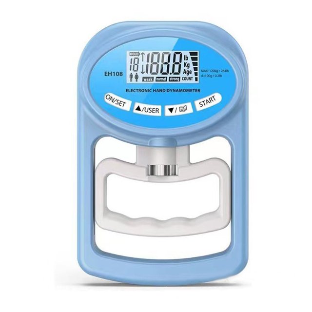 Grip Strength Tester 265Lbs/120Kg Digital Hand Dynamometer Grip Strength Meter USB LCD Screen Hand Grip For Power Training Sport ,Easy to Use