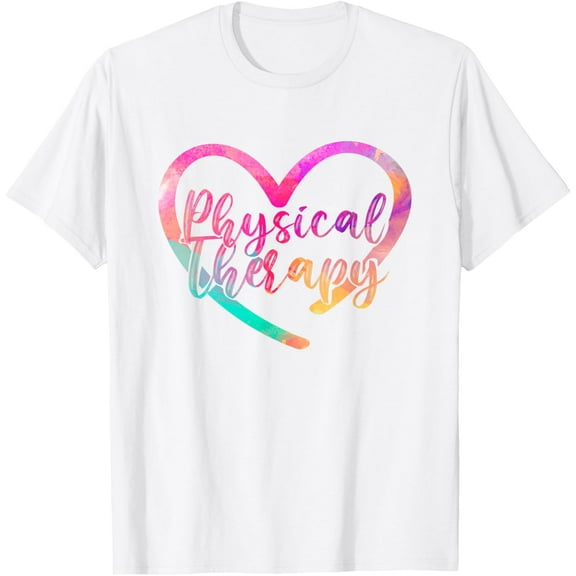 Love PTA Doctor Heart Physical Valentines Day Gift Therapy T-ShirtMen's and women's pure cotton short-sleeved shirts