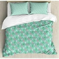 thumbnail image 3 of Home Decor Twin Size Duvet Cover Set, Original Funny Teardrops Rain Shower Textured Pattern Children Baby Girl Image, Decorative 2 Piece Bedding Set with 1 Pillow Sham, Pink Green, by Ambesonne, 3 of 3