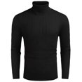 thumbnail image 2 of COOFANDY Men Mock Turtleneck Sweater Regular Fit Long Sleeve Sweater Pullover Sweaters, 2 of 6