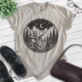 thumbnail image 2 of Bigfoot Playing Guitar T-shirt, Unisex Women's Men's Funny Bigfoot Guitarist Sasquatch Music Camping, Light Silk Gray, Medium, 2 of 6