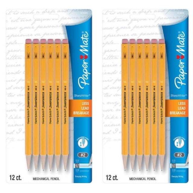 Lápices mecánicos Paper Mate SharpWriter 0.7mm HB #2 x24