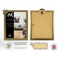 thumbnail image 4 of AK Frames Sleek Thin Style Gold A3 Picture Frame in Size 29.7 x 42.0cm With Safe Tempered Glass Front & Wall Mounted Hooks A3 Gold Frame To Display As Landscape Or Portrait&nbsp;, 4 of 5