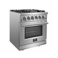 thumbnail image 2 of Forno Massimo 30-Inch Freestanding Gas Range, 4 Burners, True Convection Oven, 2 of 4