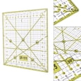 thumbnail image 3 of KAKOWELY 1Pc Square Cloth Quilt Ruler Sewing Ruler Patchwork Ruler Grid Lines Garment Design for Easy Precise Cutting,5.91"X5.91"X0.2", 3 of 5