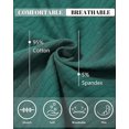 thumbnail image 3 of AWAYTR Women Cotton Underwear Cotton Bikini Panties Mid Rise Hipster Plus Size Panties Soft Breathable Briefs 6 Pack S-2XL, 3 of 10