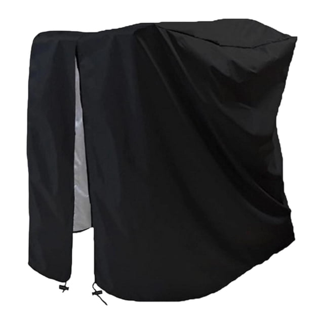 Almencla Treadmill Cover Adjustable Drawstring Waterproof Easily Install Oxford Cloth Black
