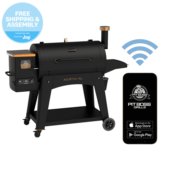 Pit Boss Austin XL 1000 Connected Wood Pellet Grill - Onyx Edition with Bluetooth® and Wi-Fi®