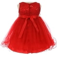 thumbnail image 2 of Baby Girls Gorgeous Shiny Tulle Beaded Sequin Rhinestone Belt Flowers Girls Dresses Mint L (M3B4K0), 2 of 3