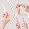 thumbnail image 3 of Juego de limas de cristal Diodiva, 6 unidades, con funda para uñas naturales, 3 of 8
