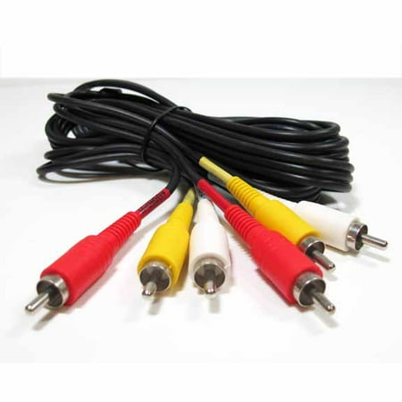 25' Booster Cable - 25 ft 3 RCA Male to 3 RCA Male Audio Video Cable