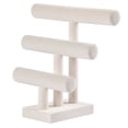 thumbnail image 5 of Ausalivan 3 Tier Bracelet Holder,Bracelet Displays for Selling,Beige Velvet Jewelry Holder Stand for Scrunchie Necklace Watches and hair ties., 5 of 6