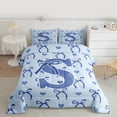 thumbnail image 2 of Castle Fairy Monogrammed Letter Initial S 3 Pieces Queen Comforter Set for Children Women Teens,Kawaii Blue Bow Ultra Soft Bedding Sets,Dreamy Princess Bedding Comforter Set,Super Cozy Room Decor, 2 of 8