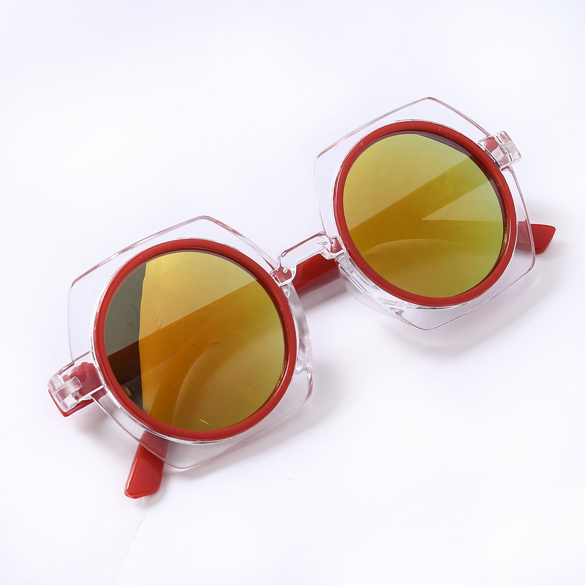 Bmnmsl Kids Vintage Funny Sunglasses Irregular-shaped Anti-UV Shades Glasses - image 3 of 6