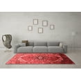 thumbnail image 3 of Ahgly Company Indoor Square Oriental Red Industrial Area Rugs, 3' Square, 3 of 4