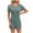#599-Green, variant on Censtreet Women Summer V-Neck Shorts Jumpsuit One Piece Bodysuit Pajama Sleeveless Bodycon Rompers Overall
