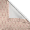 thumbnail image 4 of Ambesonne Paris Grommet Curtain Single Panel, Eiffel Tower Pattern, 50"x60", Pale Yellow Dark Coral, 4 of 5