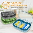 thumbnail image 5 of 7/14/28 Days Pill Medicine Box Weekly Monthly Tablet Holder Storage Organizer Container Case Pill Box Splitters, 5 of 9