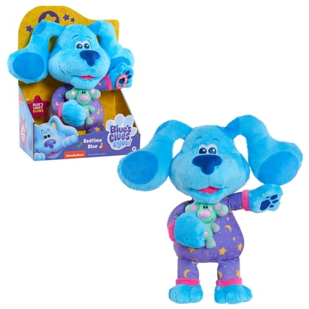 Blue’s Clues & You! Bedtime Blue 13-Inch Plush, Light-Up and Musical Stuffed Animal, Dog, Kids Toys for Ages 3 Up, Gifts and Presents