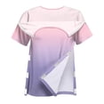 thumbnail image 5 of Women's Post Shoulder Surgery Shirts Short Sleeve Snap-Open Arm Shoulder Recovery Shirt Casual Loose Adaptive Blouses,L, 5 of 8