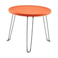 thumbnail image 1 of simhoa Table Ronde Pliée Table d'Appoint Tatami Tendance pour Pique-Nique Voyage Sports de Plein Air Orange, 1 of 8
