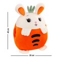 thumbnail image 2 of Almohadas de felpa con diseño de manta con diseño de zanahoria, 35 cm, 2 of 6