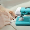 thumbnail image 5 of Portable Sewing Machine Plastics Pink/Blue/Red Home Sewing Accessories Household Crafting Mini Electric Sewing Machine D, 5 of 5