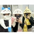 thumbnail image 5 of Cartoon Kawaii Three-Piece Set Hat Scarf Gloves Chiikawa Sweet Plush Warm Thickened Cartoon All-In-One Gift, 5 of 7