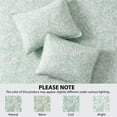 thumbnail image 5 of Mainstays Botanical Floral Stitched Pillow Sham, King, Light Green, 1 Pack, 5 of 9