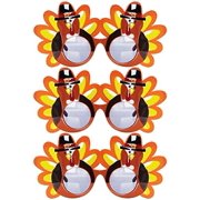 3 Pack Thanksgiving Sunglasses Turkey Eyeglasses Creative Thanksgiving Costume Glasses Photo Props Party Favors