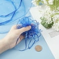 thumbnail image 3 of 100 pcs Organza Bags Diameter 26cm Round Drawstring Organza Bags Jewelry Gift Pouches with Sequins for Birthday Wedding Party Baptism Blue, 3 of 6
