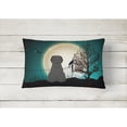 thumbnail image 2 of Carolines Treasures BB2271PW1216 Halloween Scary Briard Black Canvas Fabric Decorative Pillow, 12H x16W, multicolor, 2 of 3