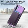 thumbnail image 6 of Dteck Case with Detachable Card Wallet for Samsung Galaxy A14 5G,Magnetic Leather 2 in 1 Removable Card Slot Wallet Case Shockproof Mag Safe Back Cover for Galaxy A14 5G,Purple, 6 of 9
