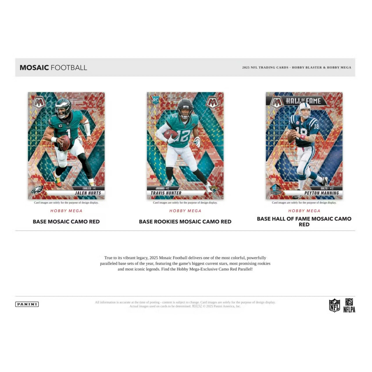 2025 Panini Mosaic Football Hobby Blaster Box