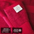 thumbnail image 5 of Infinitee Xclusives Premium Red Bath Sheets Towels for Adults - Pack of 2 - Large Bath Towels 35x70, 5 of 8