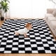 thumbnail image 1 of Alfombra TOOHUB supersuave, 150 x 240 cm, color blanco y negro, 1 of 7