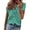 Autre, variante sur T-Shirt à Manches Courtes à Volants pour Femmes, Col en V, Décontracté, Basique, Mode Été, Ample, pour la Plage
