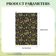 thumbnail image 4 of Pofeuu Mardi Gras3 Print Premium Golf Towel with Carabiner Clip Absorbent Microfiber Waffle Pattern Golf Towel for Golf Bag Trolly Belt Loop, 4 of 8