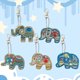 thumbnail image 3 of Llaveros con forma especial de elefante, pintura de diamante, bricolaje, 5 uds., 3 of 9