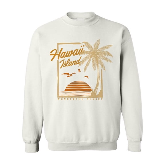 Hawaii Island Design Sweatshirt Men -Image by Shutterstock, Male Large
