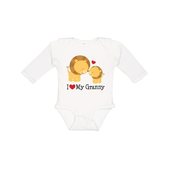 Inktastic I Love My Granny Boys or Girls Long Sleeve Baby Bodysuit