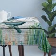 thumbnail image 4 of Coastal Whale Table Cloth Waterproof Tablecloths, Farmhouse Nautical Marine Life Starfish Tablecloth Dining Table Cover for Kitchen Party Tabletop Outdoor, Rectangle Tablecloth 54x108 Inch, 4 of 9