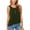 Army Green, variant on Fnooota Women's Cotton Tank Tops, V-Neck Casual Sleeveless Summer Shirts Blue Size 2XL