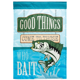 thumbnail image 1 of Dicksons Inc Fish Good Things Come doble aplique más bandera de jardín, 1 of 1