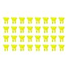 Replacement Parts for Hot-Wheels TechMods - FRW25 ~ Tech Mods Accelo GT ~ Replacement Package of Yellow Rivets